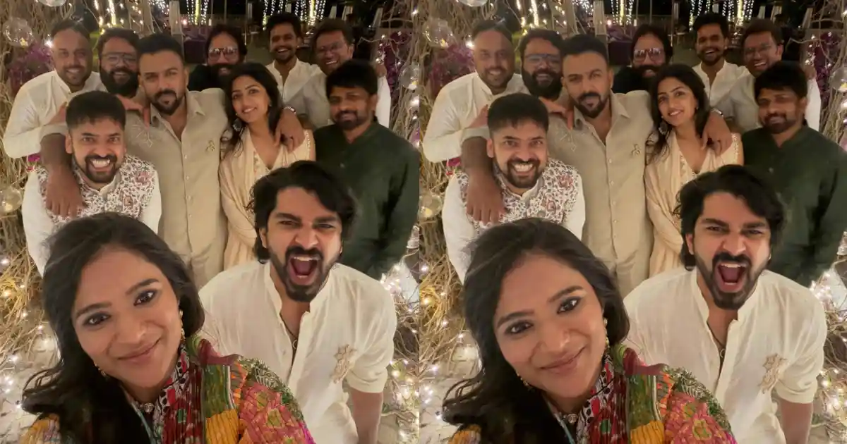 Photo Moment: To-be-couple Tharun Bhascker & Eesha Rebba shine at Vijay Deverakonda-Rashmika wedding Photo Moment: To-be-couple Tharun Bhascker & Eesha Rebba shine at Vijay Deverakonda-Rashmika wedding