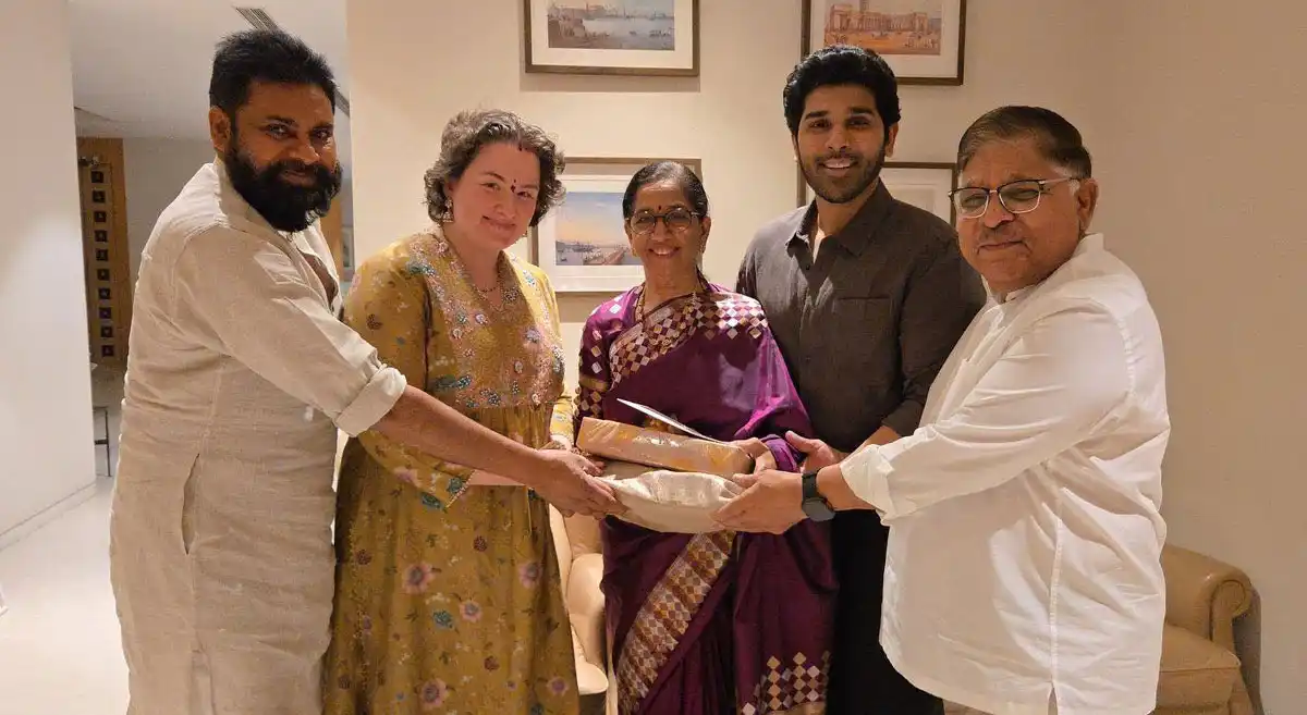 Pawan Kalyan and Anna Lezhneva Invited to Allu Sirish’s Wedding; Photo Goes Viral Pawan Kalyan and Anna Lezhneva Invited to Allu Sirish’s Wedding; Photo Goes Viral