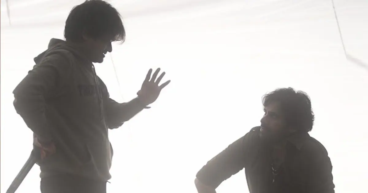 Photo Moment: Harish Shankar shares a lovely frame with Pawan Kalyan on Ustaad Bhagat Singh sets