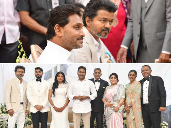 Thalapathy Vijay and YS Jagan steal spotlight at a wedding