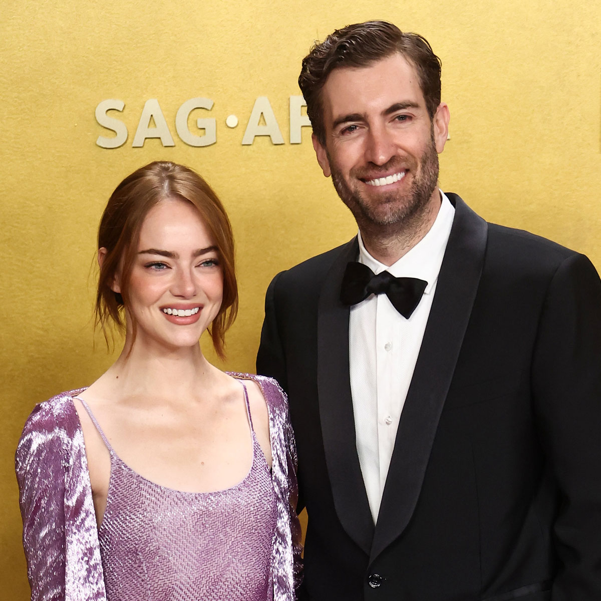 Emma Stone’s Rare Date Night With Dave McCary at Actor Awards 2026