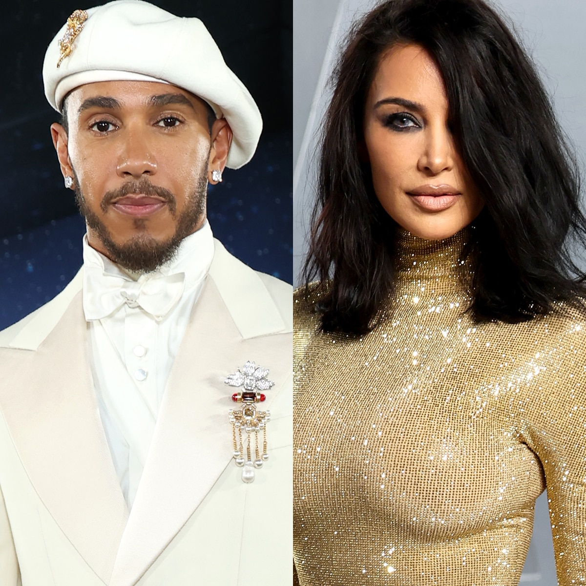 Lewis Hamilton Has Flirty Reaction to Kim Kardashian’s Oscars Look