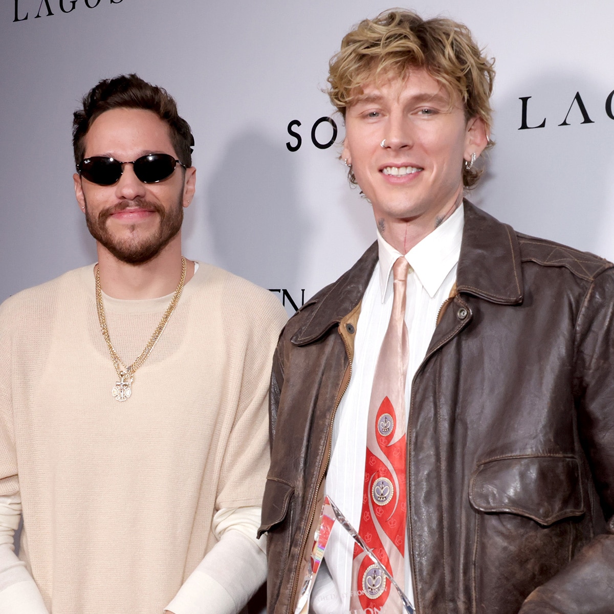 Pete Davidson Shows Off His Rap Skills Onstage With Machine Gun Kelly