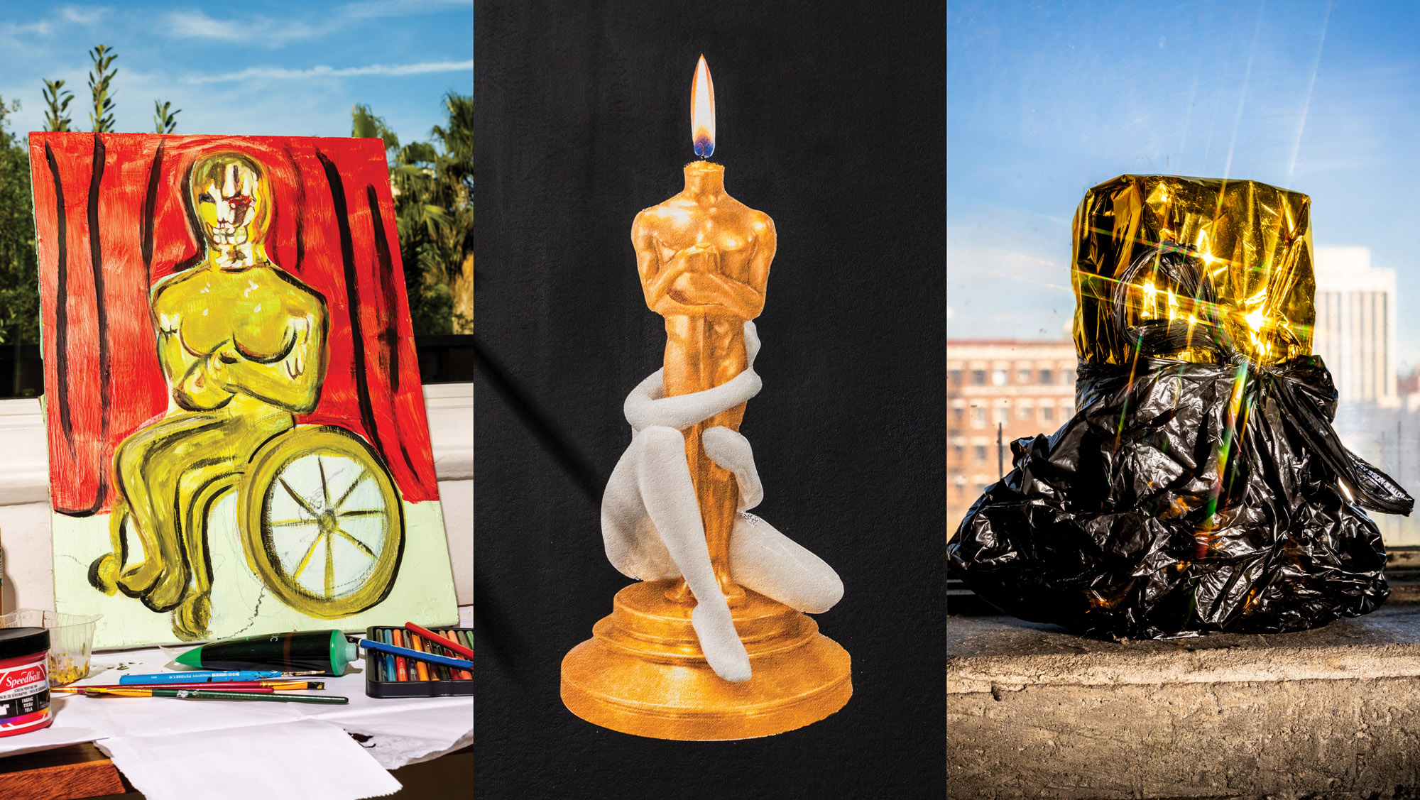 Guns and Glitter: How L.A.’s Top Artists Reimagine the Oscar