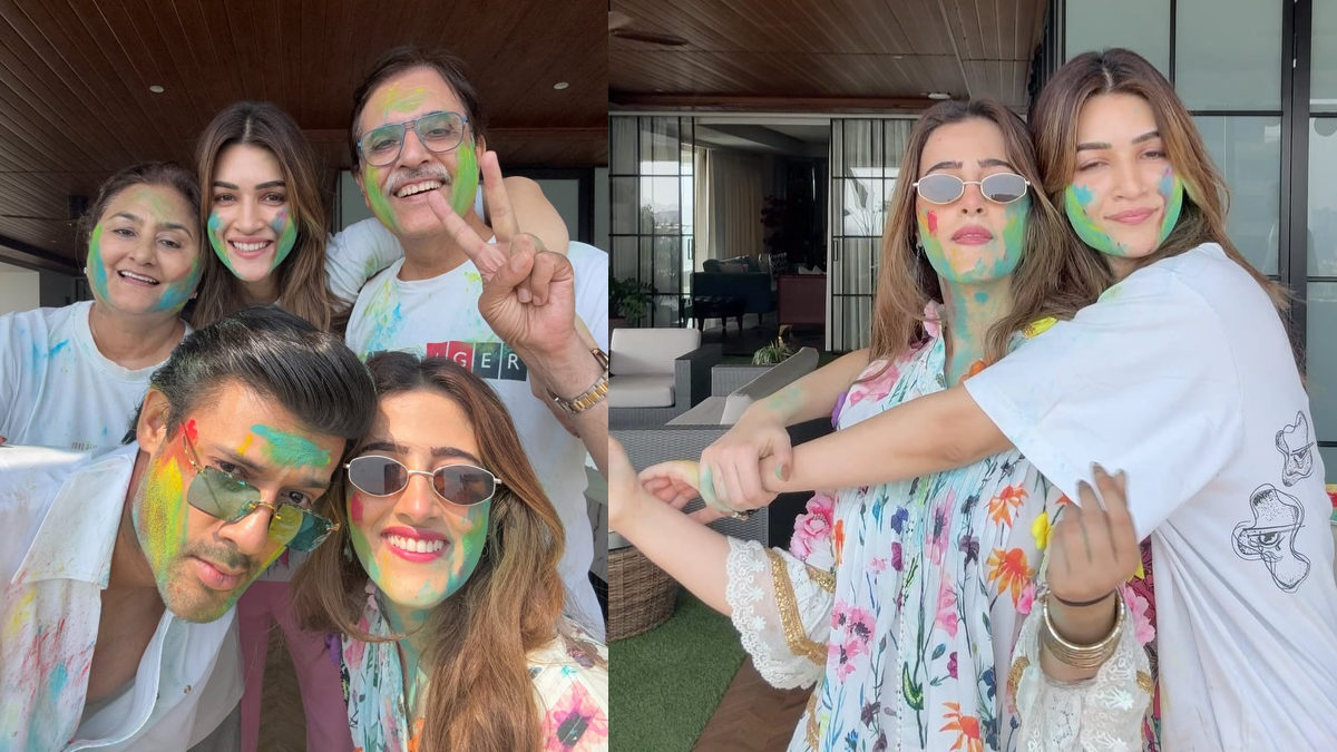 Inside Nupur Sanon’s First Holi After Tying the Knot: Kriti Sanon’s Fun-Filled Glimpses