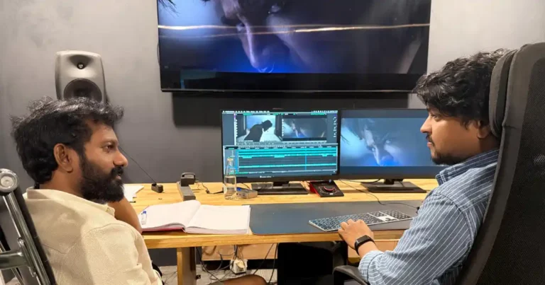 ఫుల్ స్వింగ్ లో ‘పెద్ది’ పోస్ట్ ప్రొడక్షన్.. బ్యాక్గ్రౌండ్ లో చరణ్ పవర్ఫుల్ లుక్!