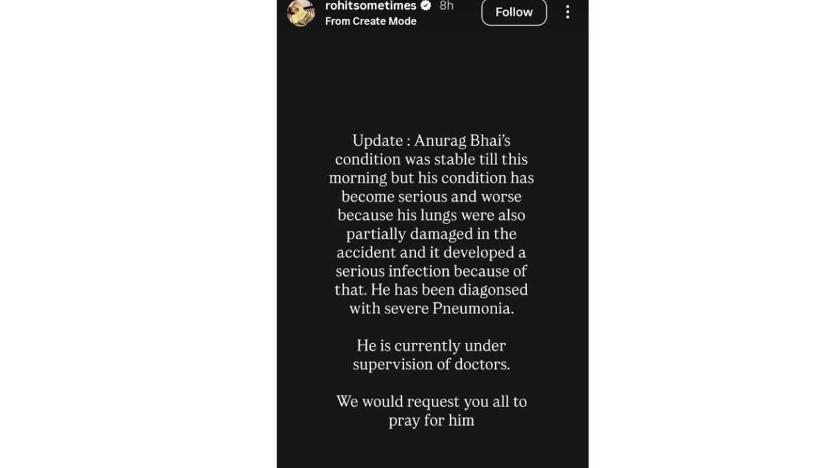 Anurag Dobhal’s Health Worsens After Crash, Manager Reveals Pneumonia Diagnosis