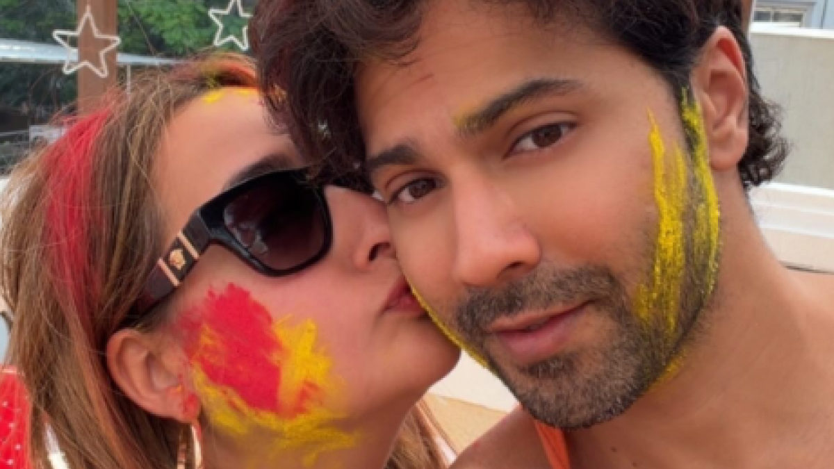 Varun Dhawan’s Romantic Holi Moment with Natasha Dalal Goes Viral! Varun Dhawan’s Romantic Holi Moment with Natasha Dalal Goes Viral!