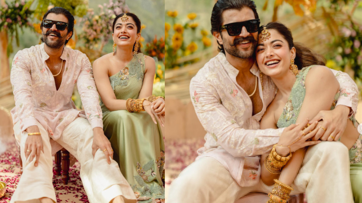 Inside Rashmika Mandanna and Vijay Deverakonda’s Haldi That Turned Into a Holi Party!