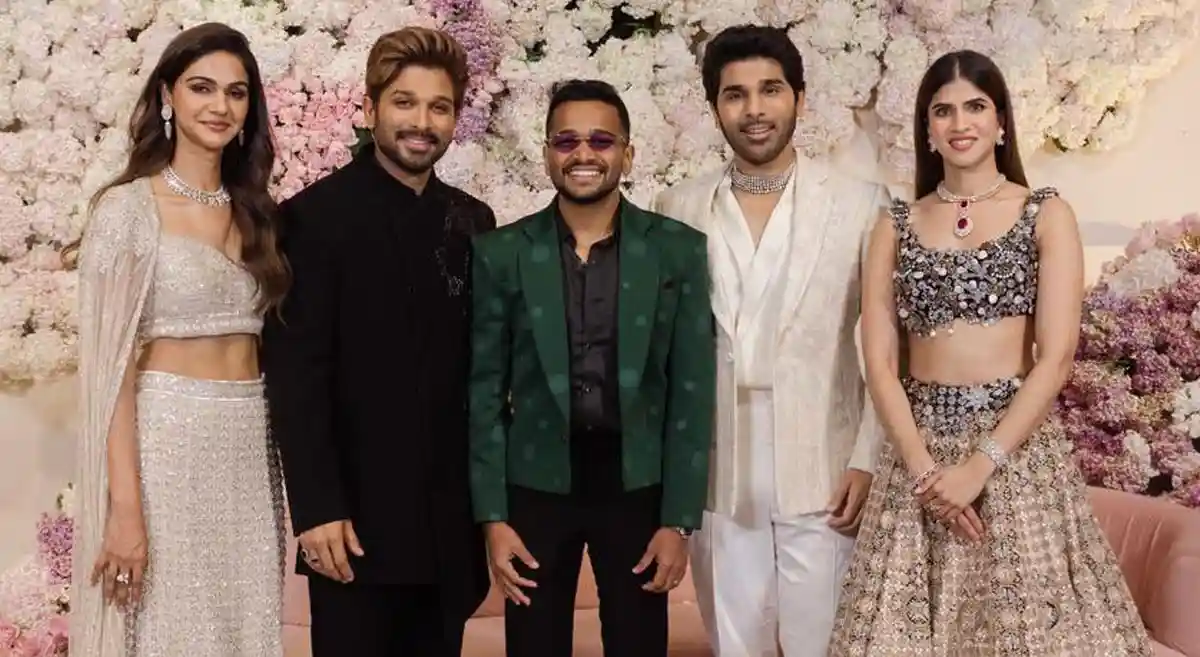 Allu Arjun and Basil Joseph Meet at Allu Sirish’s Reception; A Big Film in the Making?