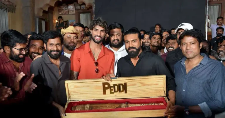 ‘పెద్ది’ సెట్స్ లో సందడి చేసిన వరల్డ్ కప్ వీరుడు..!