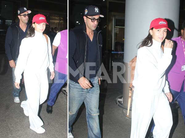 PHOTOS: Alia Bhatt and Ranbir Kapoor Return to Mumbai After Hongkong Vacation